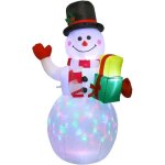 Bonhomme de neige lumineux - led - 1. 5 m - dcoration de nol - intrieur / extrieur - ambiance festive ...