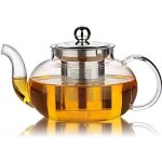 Bonne thire en verre avec infuseur en acier inoxydable et couvercle verre pyrex teapot stovetop safe ...