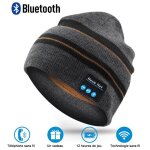 Puersit bonnet dhiver bluetooth bonnet casque sans fil bonnet en tricot homme femme cachemire cadeau ...