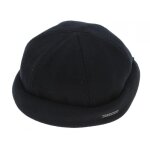 Bonnet docker liner coton noir - stetson - hiver - mixte - 100% coton