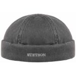 Bonnet docker quimper noir coton - stetson - homme - hiver