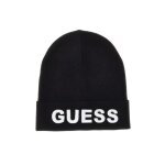 Bonnet guess homme tricot noir acrylic