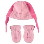 Bonnet et mitaines polaire nike - bébé fille - rose - automne / hiver Bonnet et mitaines polaire nike - bébé fille - rose - automne / hiver