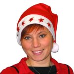 Bonnet de nol lumineux 5 toiles adulte