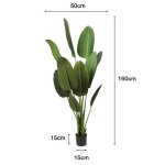 Bonsa� bananier - jeobest - arbre d?ornement - hauteur 160 cm - plante artificielle - vert