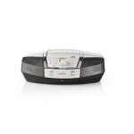 Boombox 12 w bluetooth lecteur de cd - radio fm - usb - aux blanc