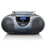 Boombox lenco scd - 6800gy - lecteur cd / mp3 radio dab + et fm - gris