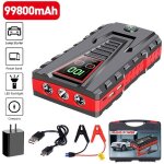 Booster batterie voituredemarreur batterie voiture (jusqu? 6lessence &4l + diesel)12v jump starter lampe ...