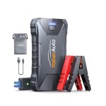 Booster de batterie - yaberauto - 2000a - 13800mah - 12v - demarreur batterie voiture avec lamp led - ...