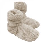 Boots bottes chaussons chauffants micro ondes dhoussables - du 36 au 43 - beige - vivezen