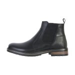 Boots chelsea - redskins - noir - cuir - zip latral - talon plat