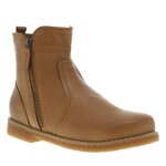 Boots en cuir - non spcifi - modle non spcifi - talon plat - marron - femme