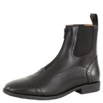 Boots d�quitation en cuir avec fermeture �clair premiere jodhpur pasadena - noir - 35