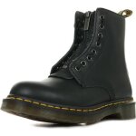 Boots dr martens 1460 pascal front zip - femme - noir - cuir - fermeture clair - compens