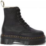 Boots dr martens jadon fl noir - mixte - cuir - plateforme �paisse - fourr�es