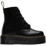 Boots - dr martens - molly - noir - semelle compense - 6 ?illets