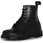 Boots dr. martens mono smooth - noir - 1460 - 14353001 - cuir - lacets - mixte