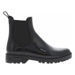 Boots élastiquées en plastique noir - verbenas - style chelsea imperméable Boots élastiquées en plastique noir - verbenas - style chelsea imperméable