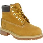 Boots enfant timberland 6in premium en cuir velours - ocre - lacets Boots enfant timberland 6in premium en cuir velours - ocre - lacets