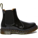 Boots femme - dr martens 2976 noir en cuir verni - couture en z cousu goodyear semelles  coussin dair ...