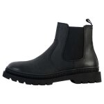 Boots femme pataugas vitus en cuir noir - fermeture lastique - confortable