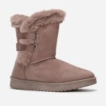 La modeuse - bottes cuissardes - boots en sudine avec intrieur fourr. dotes dune fermeture  deux ...