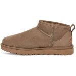 Boots femme - ugg - classic ultra mini - marron - cuir sude - peau de mouton
