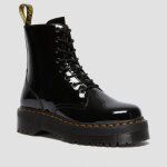 Boots femme - zzzoolight - dr martens jadon - cuir - lacets - noir