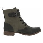 Boots fourr�es rieker femme kaki - hauteur de tige moyenne - talon d�croch� bas 3cm - fermeture zip