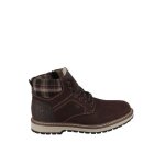Boots impermable doubl chaud - rieker - marron - homme - haute - lacets - cuir daim