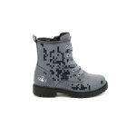 Boots - mod 8 - tiname - bleu mtallis - systme de fermeture: lacets - hauteur de tige: moyenne