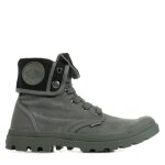 Boots palladium baggy - homme - gris - tige en toile de coton - semelle extrieure en caoutchouc moul ...