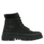 Boots palladium pallatrooper hiker nubuck - femme - noir - zip - semelle crantée - cuir Boots palladium pallatrooper hiker nubuck - femme - noir - zip - semelle crantée - cuir