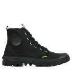 Boots palladium pampa hi dare 75 - noir - lacets - tige en toile 100% coton