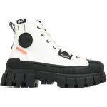 Boots palladium revolt hi tx - femme - blanc - textile - lacets - automne hiver