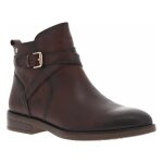 Boots pikolinos - moka - cuir - talon plat - fermeture marron