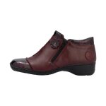 Boot cuir rieker flowerrido - rouge