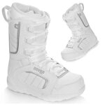 Boots snowboard femme - pearl raven - freeride freestyle - blanc