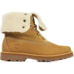Bottes - timberland - courma kid - marron - nubuck - lacets - compens