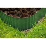 Bordure de gazon - nature - h20cm x l9m - polythylne - flexible et ondule