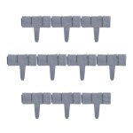 Bordure de jardin lot de 20 �l�ments h x p: 10 x 25 cm en plastique effet pi�rre �l�ments de bordure ...