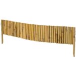 Bordure de jardin windhager flexible bambou 35 x 100 cm