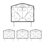 Relaxdays bordure de jardin hxl par pièce: 60 x 60 cm métal clôture à planter 4 éléments décoratifs noir ... Relaxdays bordure de jardin hxl par pièce: 60 x 60 cm métal clôture à planter 4 éléments décoratifs noir ...