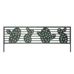Bordure � planter - nortene - cactus - m�tal peint - 040 x 1 m - bleu / vert
