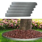 Idmarket bordurette de jardin x5 acier flexible l. 5 m x h. 0. 12 m