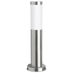 Borne d�clairage de jardin - ranex - rx1010 - 45 - inox bross� - ampoule led - chrome