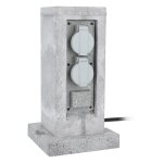 Borne jardin - zenitech - modèle ip44 - 2 prises programmables - câble h07rn - f 5m - 16a Borne jardin - zenitech - modèle ip44 - 2 prises programmables - câble h07rn - f 5m - 16a