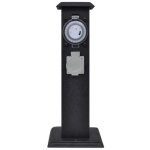 Vidaxl borne jardin Électrique 2 prises avec minuterie bloc prises extérieures 41234 Vidaxl borne jardin Électrique 2 prises avec minuterie bloc prises extérieures 41234