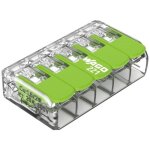 Wago 221 - 425 221 borne de raccordement flexible: 0. 14 - 4 mm� rigide: 0. 2 - 4 mm� nombre de p�les: ...