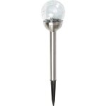 Borne solaire led ophris - nortene - à planter - inox - multicolore - 8x29cm Borne solaire led ophris - nortene - à planter - inox - multicolore - 8x29cm